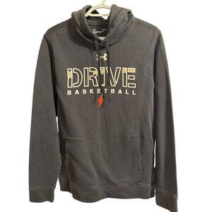 Under Armour Drive Basketball Pullover Hoodie Black Small Cotton Blend